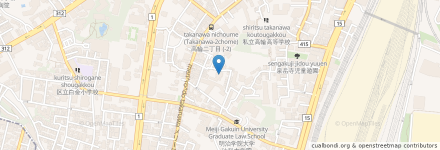Mapa de ubicacion de 長祐山 承教寺 en 日本, 東京都, 港区.