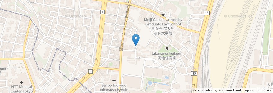 Mapa de ubicacion de 圓福寺 en 일본, 도쿄도, 미나토.