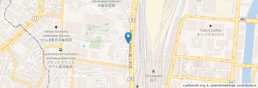 Mapa de ubicacion de りそな銀行 en اليابان, 東京都.