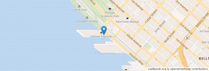 Mapa de ubicacion de Paddy Coyne's en Amerika Birleşik Devletleri, Vaşington, King County, Seattle.