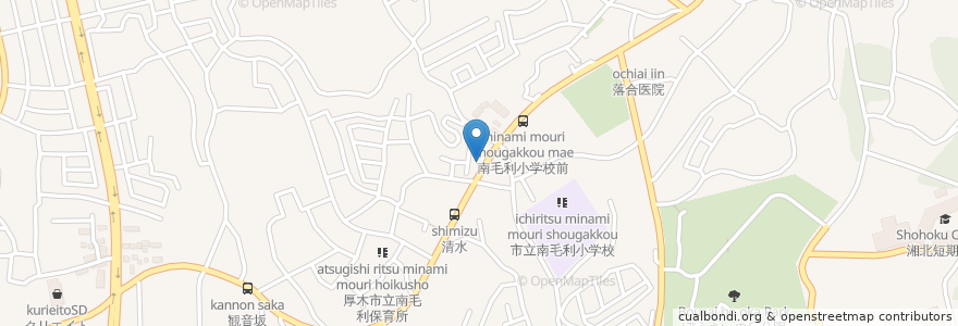 Mapa de ubicacion de 美代寿司 en Japan, Präfektur Kanagawa, 厚木市.