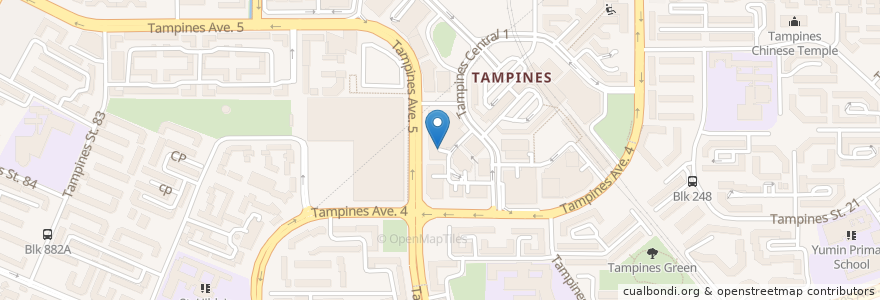 Mapa de ubicacion de Telepark Carpark en Singapura, Northeast.