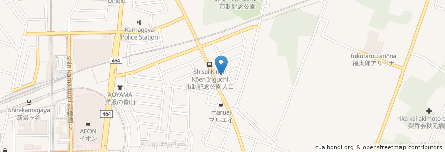 Mapa de ubicacion de モスバーガー en Japan, Präfektur Chiba, 鎌ケ谷市.