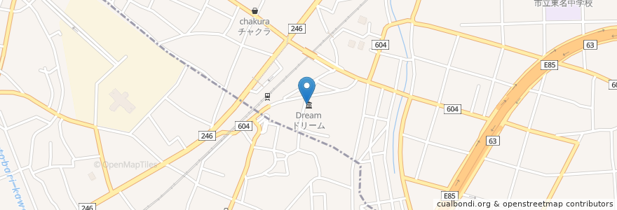 Mapa de ubicacion de Dream en Japan, Kanagawa Prefecture, Atsugi.