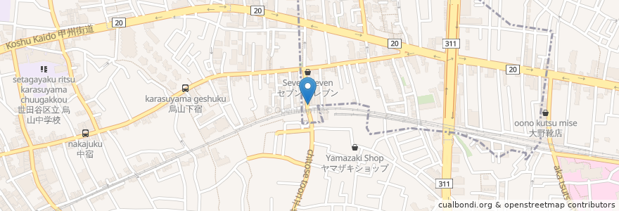 Mapa de ubicacion de 蕎麦処 吉村屋 en 일본, 도쿄도.