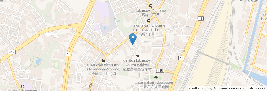 Mapa de ubicacion de 保安寺 en 日本, 东京都/東京都, 港區.