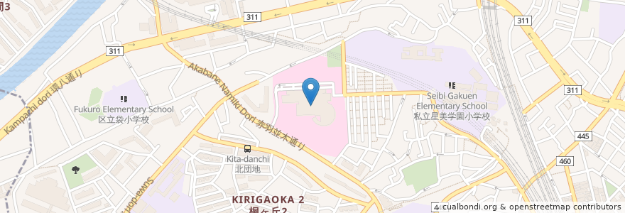 Mapa de ubicacion de 東京北医療センター en ژاپن, 東京都, 北区.