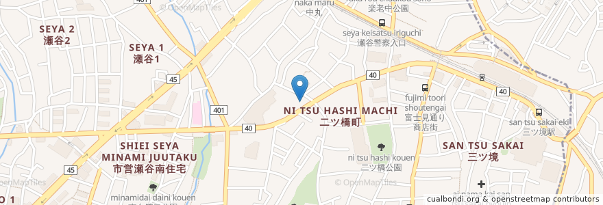 Mapa de ubicacion de ヒラノメディカルスクエア en 日本, 神奈川縣, 横滨市, 瀬谷区.