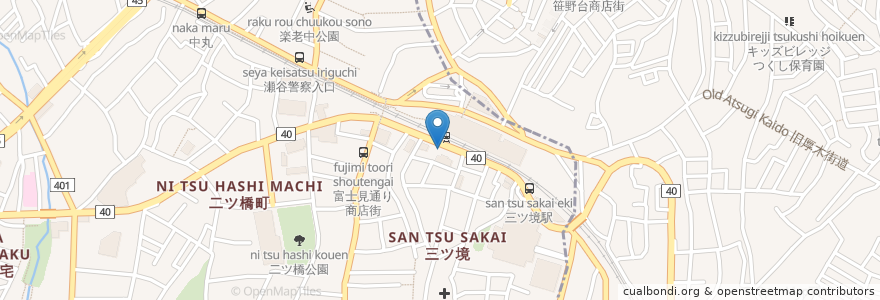 Mapa de ubicacion de 田村医院 en Japão, 神奈川県, 横浜市.