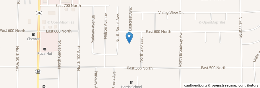 Mapa de ubicacion de Tooele North Stake Centre en アメリカ合衆国, ユタ州, Tooele County, Tooele.