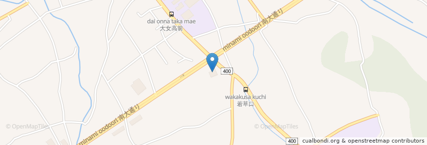 Mapa de ubicacion de 大田原保健センター en Japan, 栃木県, 大田原市.