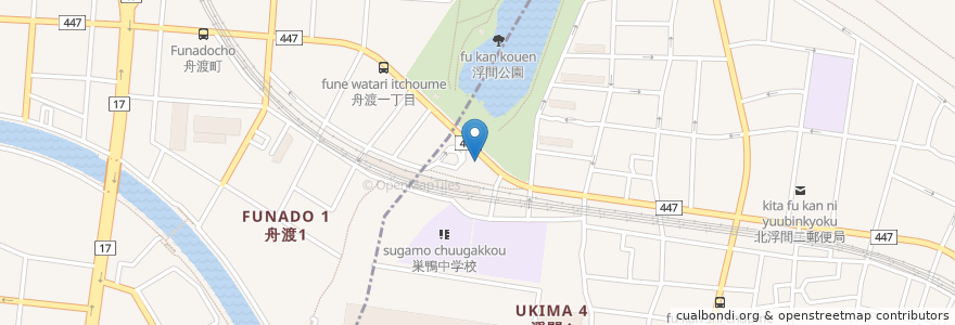 Mapa de ubicacion de モスバーガー en Japonya, 板橋区, 北区.