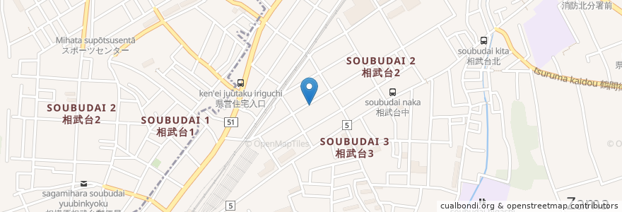 Mapa de ubicacion de 馬来胃腸科外科 en 일본, 가나가와현, 座間市.