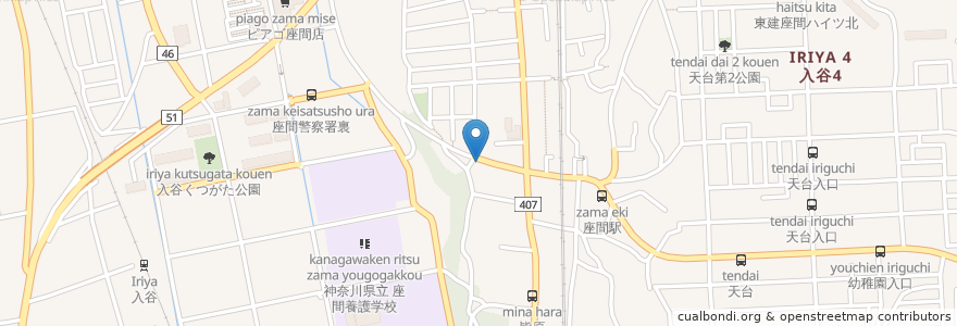Mapa de ubicacion de シェ・イチスギ en Giappone, Prefettura Di Kanagawa, 座間市.