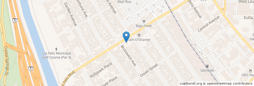 Mapa de ubicacion de Del Taco en Stati Uniti D'America, California, Los Angeles County, Los Angeles.
