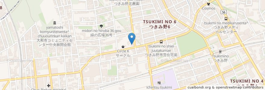 Mapa de ubicacion de 会沢産婦人科医院 en ژاپن, 神奈川県, 大和市.