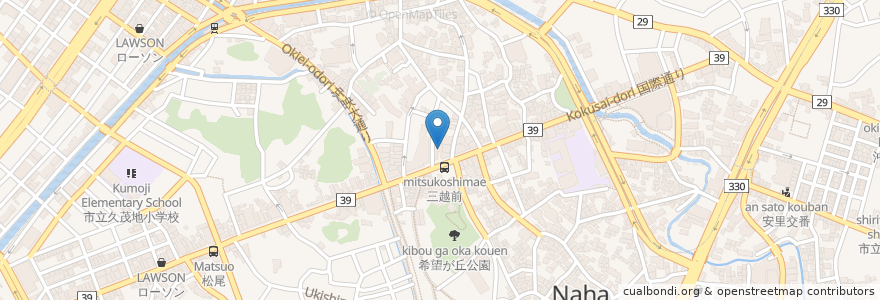 Mapa de ubicacion de マクドナルド en Japon, Préfecture D'Okinawa, 那覇市.