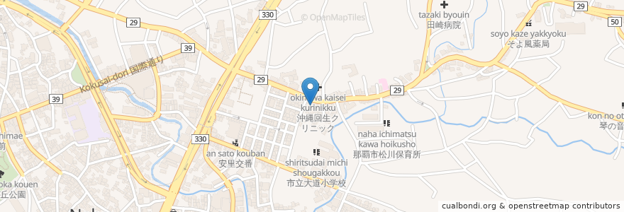 Mapa de ubicacion de JAおきなわ en Japan, Okinawa Prefecture, Naha.