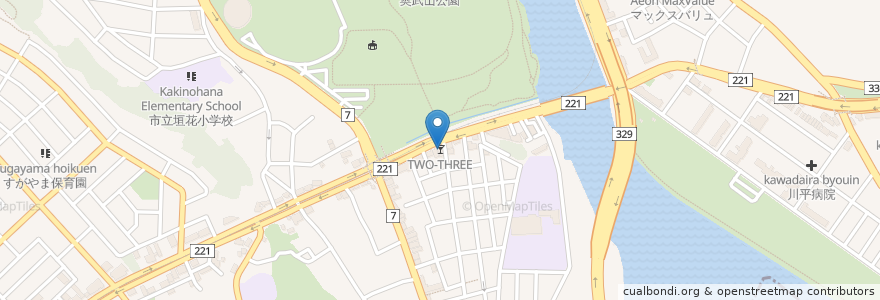 Mapa de ubicacion de TWO-THREE en 日本, 沖縄県, 那覇市.