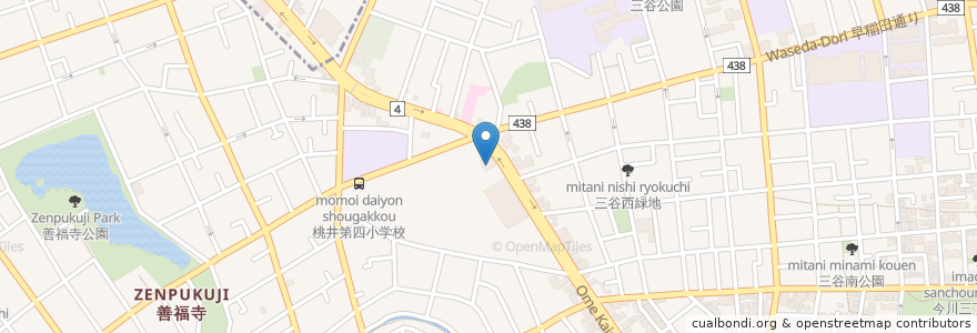 Mapa de ubicacion de くら寿司 en Japan, 東京都, 杉並区.
