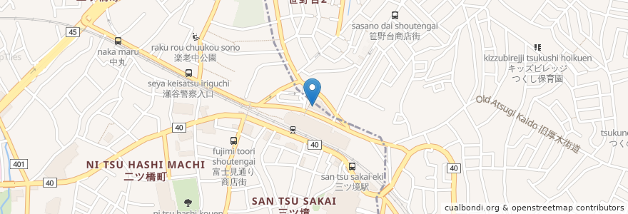 Mapa de ubicacion de 三井住友銀行 en Japonya, 神奈川県, 横浜市, 旭区.