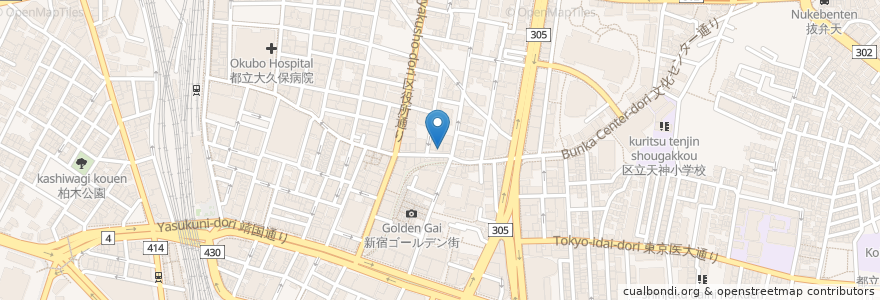 Mapa de ubicacion de Dart Bar ZERO-ONE en Japan, Tokyo, Shinjuku.