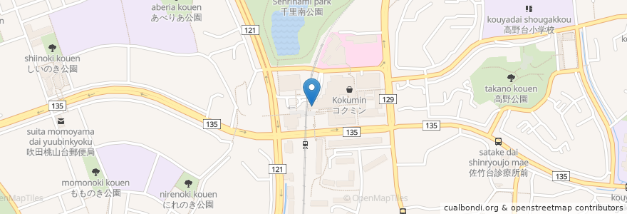 Mapa de ubicacion de パボット en Japan, 大阪府, 吹田市.