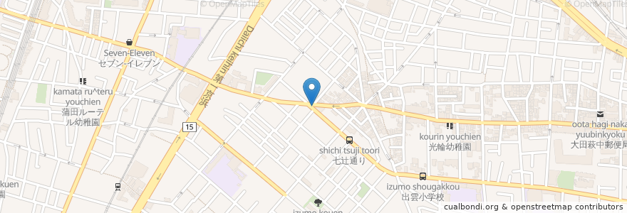 Mapa de ubicacion de まいぺんらい en 일본, 도쿄도, 大田区.
