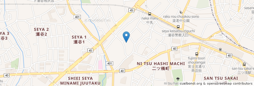 Mapa de ubicacion de 最勝寺 en 日本, 神奈川県, 横浜市, 瀬谷区.