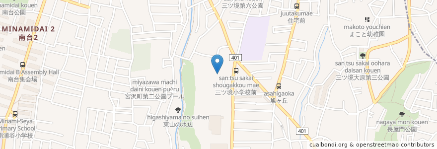 Mapa de ubicacion de 観正寺 en Japonya, 神奈川県, 横浜市, 瀬谷区.