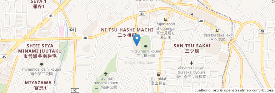 Mapa de ubicacion de 瀬谷区役所 en Japón, Prefectura De Kanagawa, Yokohama, 瀬谷区.