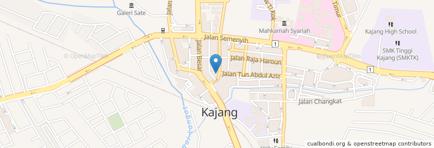 Mapa de ubicacion de Sate Kajang Hj Samuri en Malaisie, Selangor, Majlis Perbandaran Kajang.