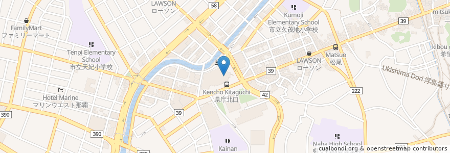 Mapa de ubicacion de ケンタッキーフライドチキン パレット久茂地店 en 日本, 沖縄県, 那覇市.