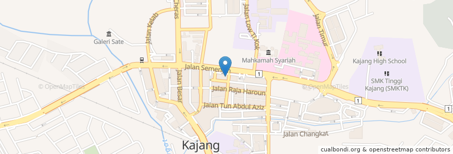 Mapa de ubicacion de Restoran Malaysia en Malaisie, Selangor, Majlis Perbandaran Kajang.