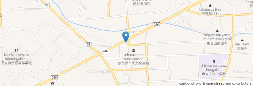 Mapa de ubicacion de STAMINA en 日本, 神奈川県, 伊勢原市.