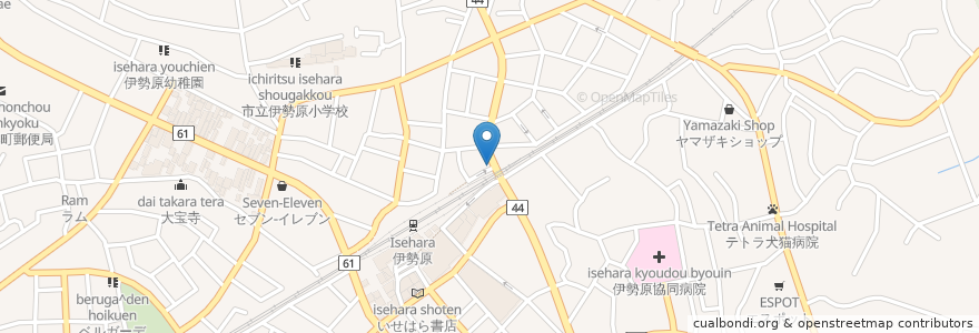 Mapa de ubicacion de 古奈屋 en 일본, 가나가와현, 伊勢原市.