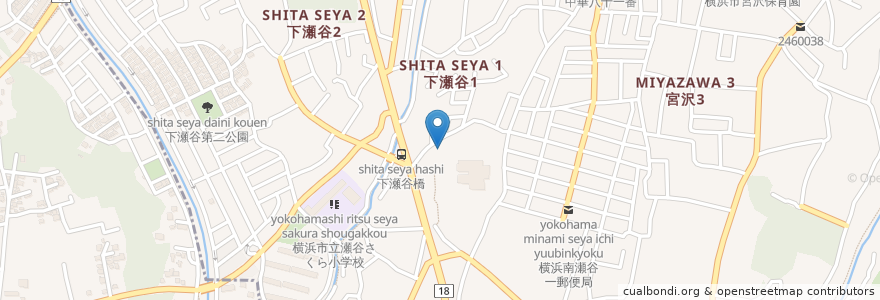 Mapa de ubicacion de 全通院 en Jepun, 神奈川県, 横浜市.
