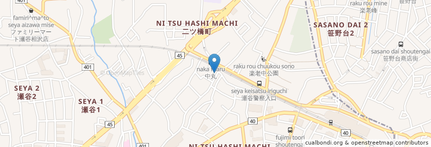 Mapa de ubicacion de 三ツ境キリスト教会 en Japão, 神奈川県, 横浜市, 瀬谷区.