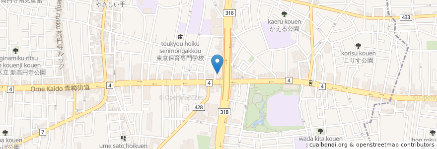 Mapa de ubicacion de Esso en 日本, 東京都, 杉並区.