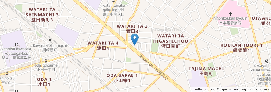 Mapa de ubicacion de マクドナルド en Japon, Préfecture De Kanagawa, Kawasaki, 川崎区.