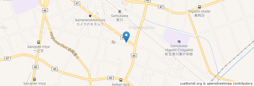 Mapa de ubicacion de 白井歯科医院 en 日本, 神奈川県, 高座郡, 寒川町.