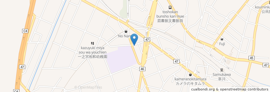 Mapa de ubicacion de 出光興産 寒川給油所 en 日本, 神奈川縣, 高座郡, 寒川町.