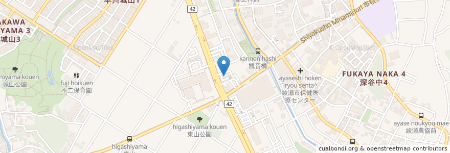 Mapa de ubicacion de マクドナルド en Japonya, 神奈川県, 綾瀬市.