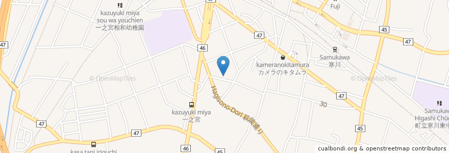 Mapa de ubicacion de タカハシ歯科クリニック en Japan, 神奈川県, 高座郡, 寒川町.