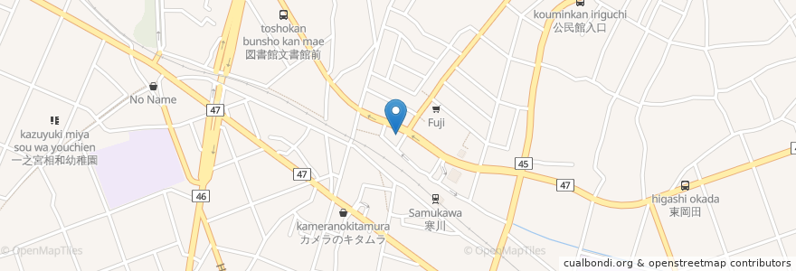 Mapa de ubicacion de 寒川駅前クリニック en ژاپن, 神奈川県, 高座郡, 寒川町.