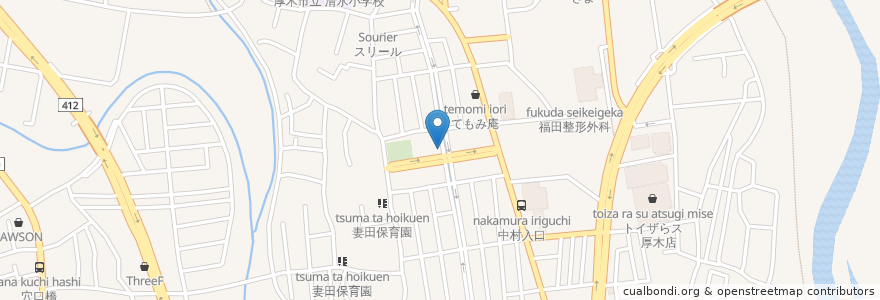 Mapa de ubicacion de 田舎鮨 en Japan, Kanagawa Prefecture, Atsugi.