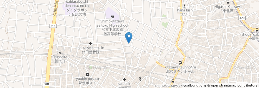Mapa de ubicacion de 横浜銀行 en 日本, 东京都/東京都, 世田谷区.
