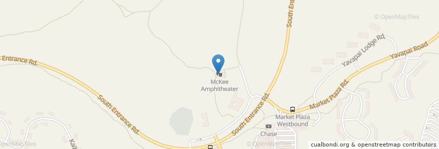 Mapa de ubicacion de McKee Amphitheater en ایالات متحده آمریکا, آریزونا, Coconino County, Grand Canyon Village, Grand Canyon Village.