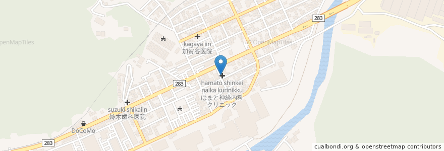 Mapa de ubicacion de はまと神経内科クリニック en Japan, Iwate Prefecture, Kamaishi.