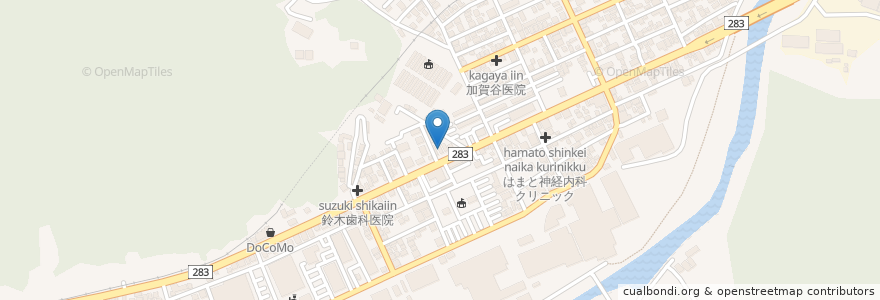 Mapa de ubicacion de 堀耳鼻咽喉科眼科医院 en 日本, 岩手県, 釜石市.